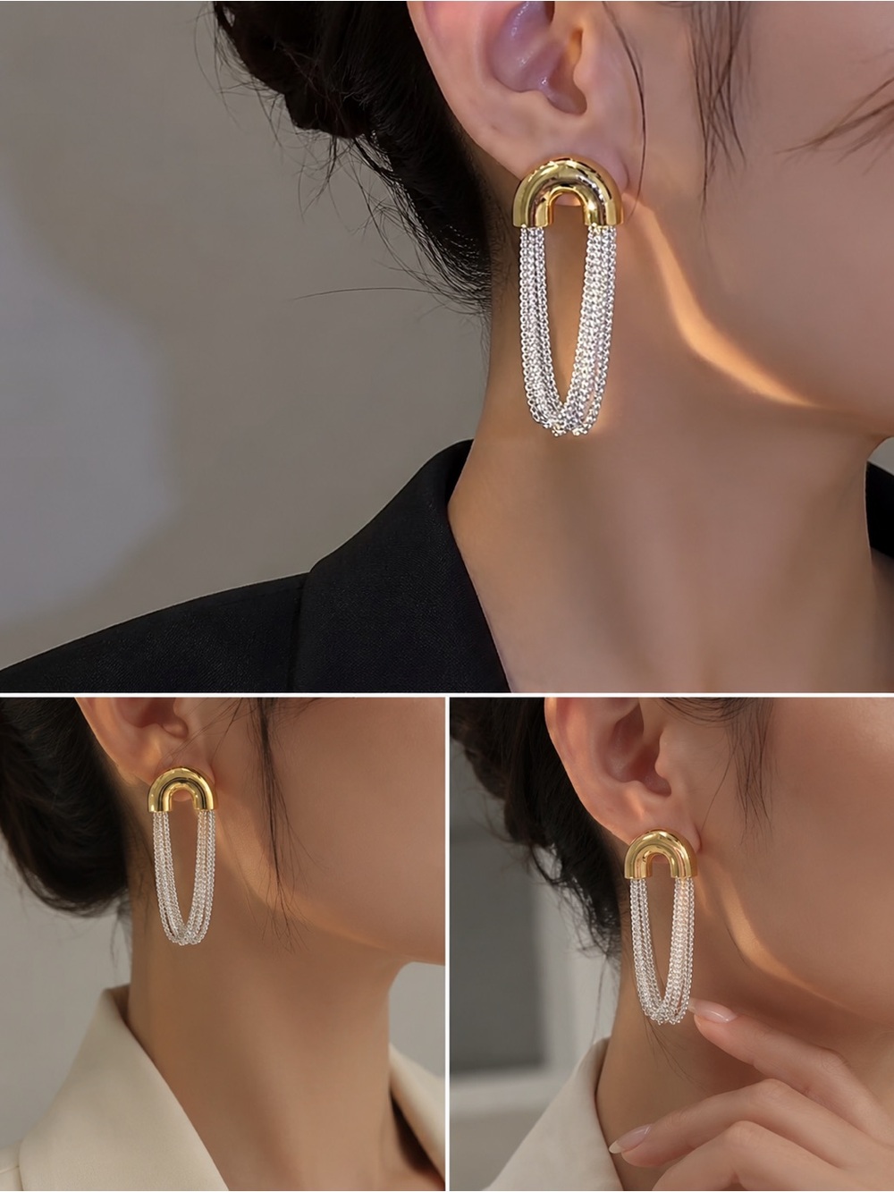 Celeste Gilded Waterfall Earrings